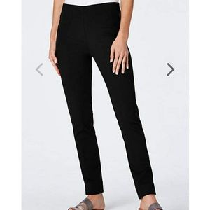 JJill Essential Cotton-Stretch Ankle pant slim leg